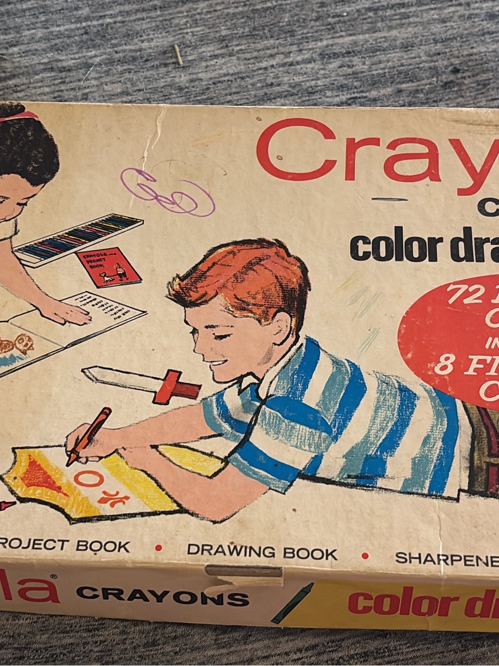 Crayola Kids Color Drawing Set - Blue Striped Shirt, Red Accents